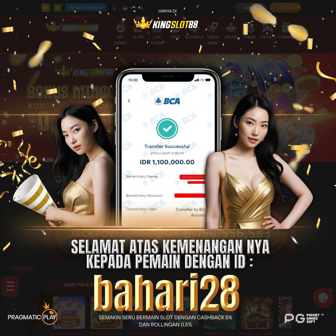 SELAMAT ATAS KEMENANGANNYA UNTUK ID :bahari28
